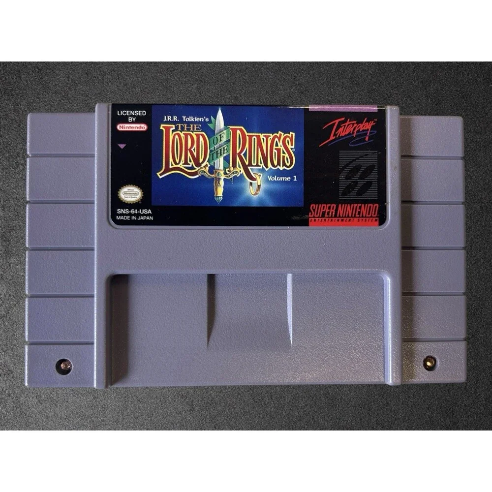 J.R.R. Tolkien's Lord of the Rings Vol 1 Super Nintendo SNES CIB Box Manual Game